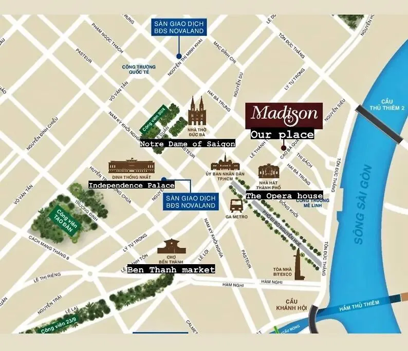 De Lux Madison Best Central 2 Bedrooms 2 Baths, Pool Gym Ho Či Minovo Město Vietnam